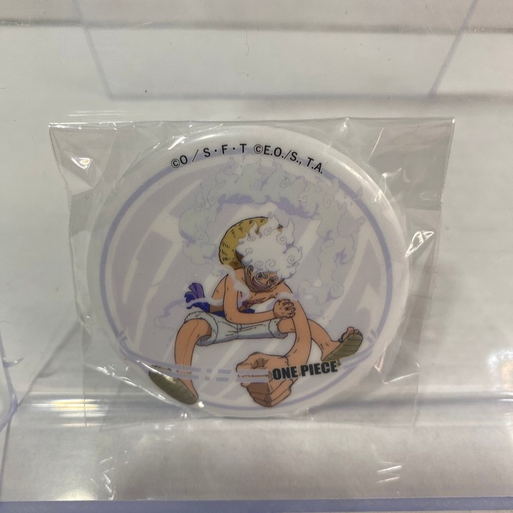 One Piece Can Badge Gear 5 Luffy Yakara Nika Mugiwara Store Exclusive White